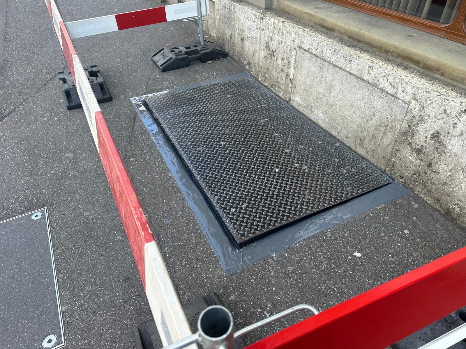 Nahtlose Flüssigkunststoff Abdichtung im Bereich Laupenstrasse 1